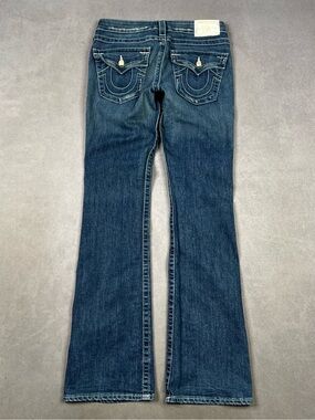 True Religion Women's Dark Blue Flare Jeans